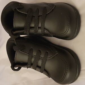 Elegant Black Kids Dress Shoes